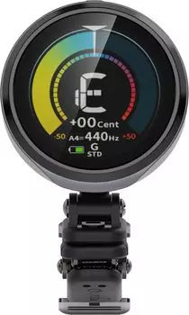 CHERUB Перезаряжаемый клип-тюнер USB-зарядка Полноцветный TFT-дисплей Загрузка изображений Настраиваемый режим отображения Оснащен функцией секундомера Type-C чёрный