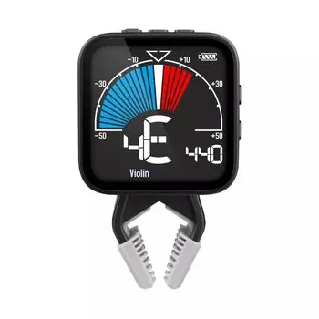 Cherub Перезаряжаемый метро-тюнер для скрипки Три функции в одном Генератор скрипичного тона Перезаряжаемый столько раз, сколько вам нужно Дисплей Многократная настройка чёрный