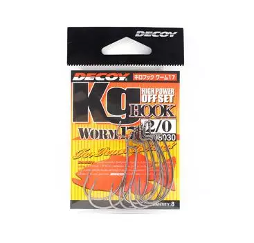 Червь-приманка 17 кг Смещенные червячные крючки высокой мощности Размер 2/0 (8030)