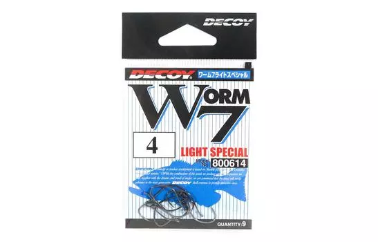 Червь-приманка 7 Легкий червь Специальные крючки Размер 4 (0614)