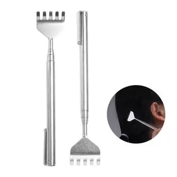 Чесалка для спины из нержавеющей стали до 19,69 дюймов Массажный инструмент для снятия зуда Чесалка для снятия зуда 16cm