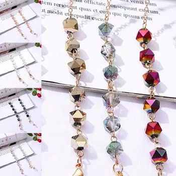 Чешские бисерные цепочки для очков, ремешок, держатель для очков, веревка, солнцезащитные очки, шнур, шейный ремешок, подарок для женщин