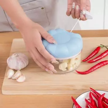 Чесночный давилка, современный съемный пищевой ручной пресс, кухонные аксессуары S розовый