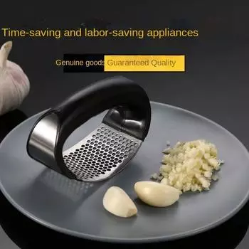 Чеснок пресс из нержавеющей стали ручные чесночницы инструменты для резки чеснока ятаган фрукты овощи кулинария кухонные гаджеты столовая чёрный