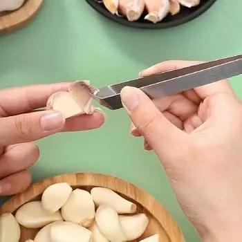 Чеснокочистка из нержавеющей стали Чеснокочистка Клипса Чеснокочистка Кухонные принадлежности 1PCS