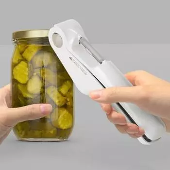 Чеснокодавка из нержавеющей стали 4-в-1 многофункциональный кухонный инструмент для измельчения овощей белый