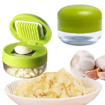 Чеснокодавка из нержавеющей стали Ручная мясорубка Слайсер Терка Компактный измельчитель чеснока Кухонный гаджет для