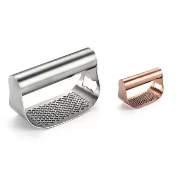 Чеснокодавка Rocker, чеснокодавилка из нержавеющей стали, чеснокодавилка, встроенная открывалка для бутылок, opener