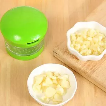 Чеснокодавка Yousheng из нержавеющей стали, измельчитель, легко чистится, небольшой кухонный комбайн для лука, перца, огурцов зелёный