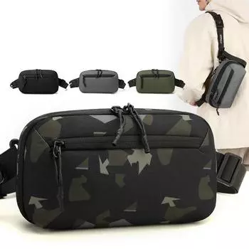 Сумка на грудь мужская сумка через плечо поясная сумка нейлоновая сумка через плечо камуфляжный