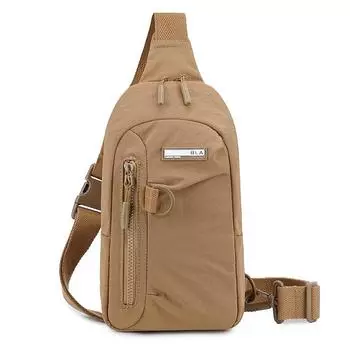 Chest Bag Women s Shoulder Bag Student Sports Crossbody Bag коричневый