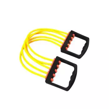 Эспандер для груди, эластичная лента для развития мышц, разноцветное исполнение, компактный размер, долговечная упругость, отверстия для помощи ,red