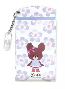 Chest Pocket Pen Case Bear School Flower Works blue [St.Lady s] синий