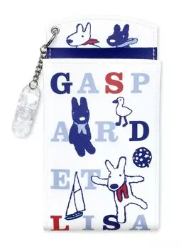 Chest Pocket Pen Case Lisa and Gaspard Navy W x D 2 x H 15cm [St.Ladies] 7.5