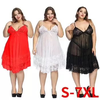 CHEST S-7XL женское кружевное полупрозрачное сексуальное женское белье цельная юбка горячее и дышащее нижнее белье S красный