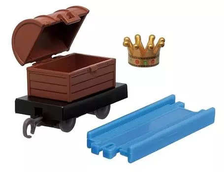 Chest Wagon Crown Straight Capsule Plarail Thomas the Tank Engine PBMS King of the Railway Thomas and the Lost Crown [Treasure + + Rail]