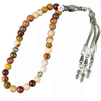 Четки из яшмы из натурального камня 33 штуки – 6 мм