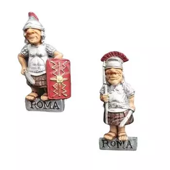 Четыре дополнительных новых римских солдата, креативная личность, дизайн из смолы, наклейки на холодильник, украшения для дома и кухни, подарки