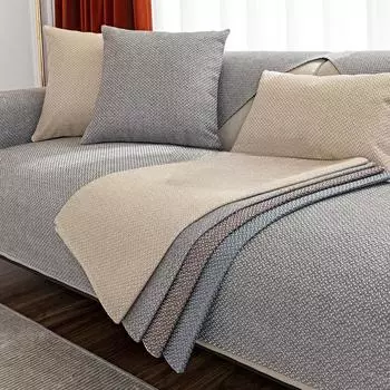 Четыре сезона, хлопково-льняная диванная подушка, льняная универсальная простая старая грубая ткань, однотонная подушка, летняя подушка для дивана, чехол 70*70