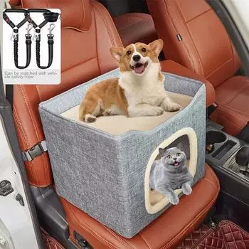 Четыре сезона хранения двухэтажный домик для кошек складная клетка для собак и кошек зима лето автомобильный домик для кошек товары для животных аксессуары