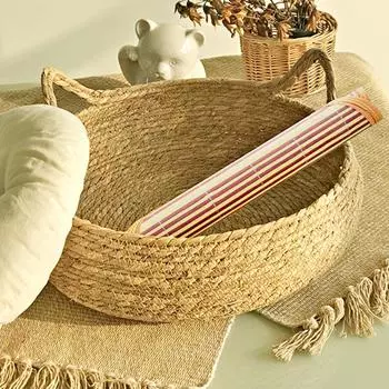 Четыре сезона кошачья кровать тканая съемная обивка спальный домик кошка царапины пол из ротанга моющиеся товары для кошек аксессуары для домашних животных 35*13cm