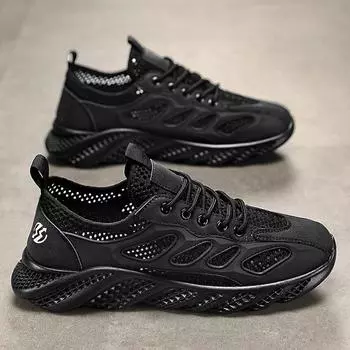 Четыре сезона можно носить удобную мужскую дышащую повседневную универсальную повседневную модную трендовую спортивную обувь на толстой подошве однотонную мужскую обувь 39