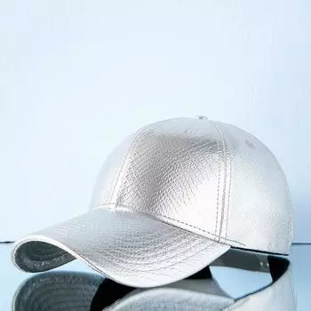 Четыре сезона новая кепка со змеиным принтом и утиным язычком, мужская легкая светоотражающая шляпа, трендовая модная солнцезащитная бейсболка с защитой от солнца M56-58cm серебряный