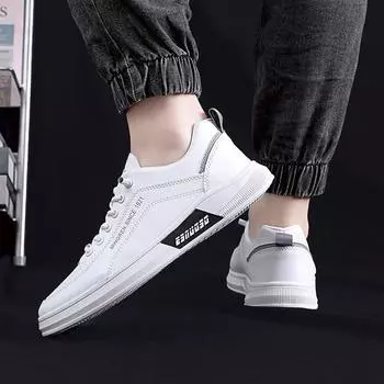 Четыре сезона Новая мода повседневная мужская обувь корейская версия универсальная трендовая спортивная повседневная белая обувь мужская роскошная дизайнерская обувь 39