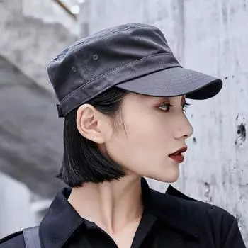 Четыре сезона новая мода винтажная шляпа с плоским верхом газетчика хит Instagram винтажная шляпа женская военная шляпа 57cm adjustable