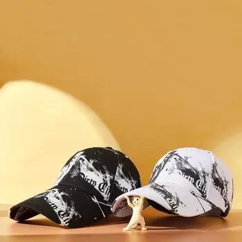 Четыре сезона новой повседневной бейсбольной кепки с удлиненными полями для мужчин и женщин, пары, уличные танцы, снижение возраста, солнцезащитная кепка с утиным язычком M56-59cm чёрный