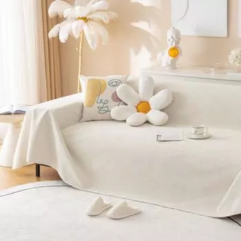 Четыре сезона, обычная ткань, сплошной цвет, водонепроницаемое диванное полотенце, простое полотенце для дивана с мочой для домашних животных 180*130