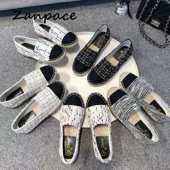 Четыре сезона плоские туфли женские 2024 новые соломенные пеньковые веревочные туфли рыбака повседневные женские дышащие туфли на платформе 5