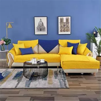 Четыре сезона, подушка для дивана из чистого хлопка, однотонная подушка для дивана в скандинавском стиле, современная нескользящая подушка для дивана из хлопчатобумажной ткани 70*70