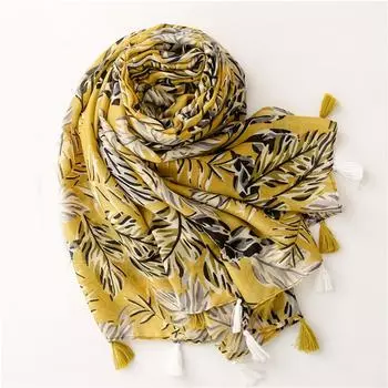 Четыре сезона популярный бандана женские хлопковые и льняные шарфы роскошный дизайн принт теплый шарф новая мода 180X90CM шаль большого размера 180X90CM