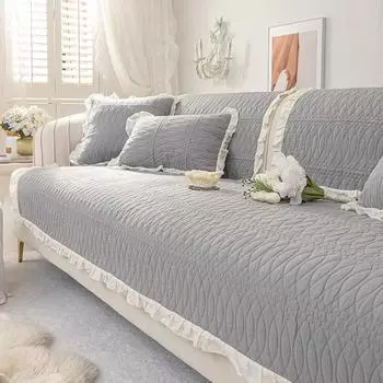 Четыре сезона универсальная кружевная диванная подушка новая нескользящая диванная подушка простая современная домашняя диванная подушка для гостиной 70x70cm 1PC