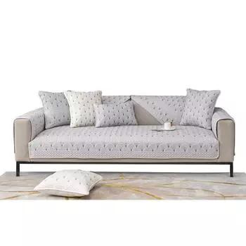 Четыре сезона универсальная новая стильная диванная подушка из чистого хлопка чистая диванная подушка пылезащитный чехол для дивана назад полотенце блестящая ткань 70x70