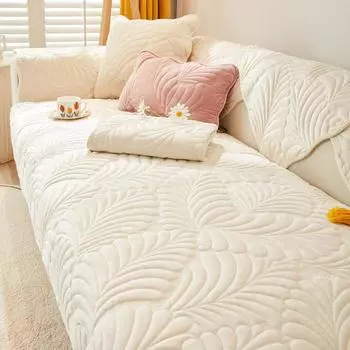 Четыре сезона универсальная подушка для дивана из молочного волокна, утолщенный нескользящий чехол, тканевая подушка, универсальный чехол для дивана, устойчивый к царапинам 70*70