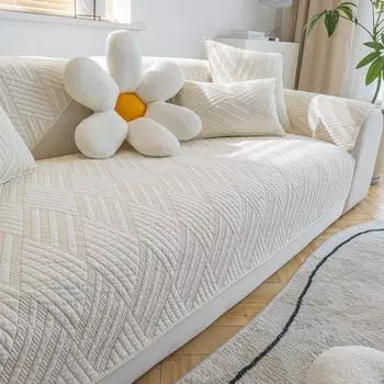 Четыре сезона универсальная стеганая диванная подушка из высокотемпературного хлопка, современная простая однотонная кожаная диванная подушка, полотенце 70*70