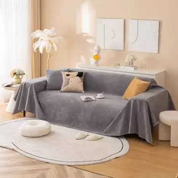 Четыре сезона Универсальная ткань Однотонный водонепроницаемый диванное полотенце Современный простой барьер для мочи домашних животных Диванная подушка Полотенце 180*130cm