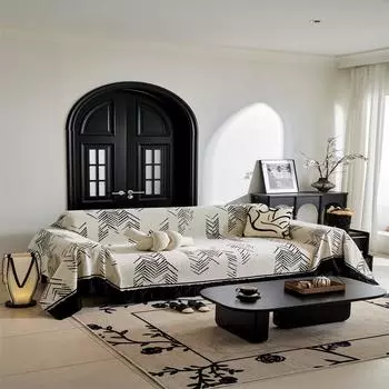 Четыре сезона универсальный диван полотенце диван чехол диван одеяло современный простой анти-захват противоскользящий шенилл диван ткань 180X130