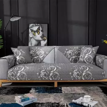 Четыре сезона Универсальный хлопковый нескользящий диванный чехол для подушки Ткань Хлопок Простая комбинированная подушка Чехлы для диванных полотенец для гостиной 70x70cm