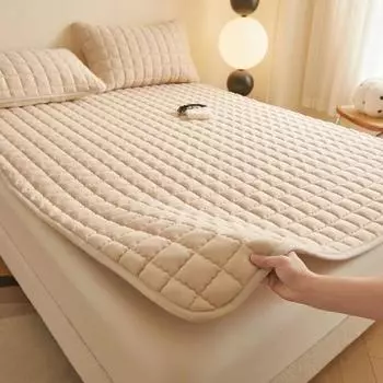 Четыре сезона, универсальный класс А, приятный для кожи матрас с хлопковым зажимом, домашняя складная подушка для общежития, нескользящая защита для кровати 90x200cm