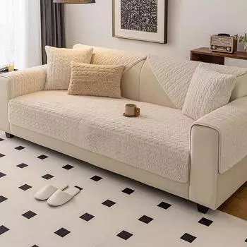 Четыре сезона Универсальный Новый Однотонный Нескользящий Ткань Простой Современный Роскошный Светлый Гостиная Полотенце Чехол Ткань Диванная Подушка 70x70cm 1pcs