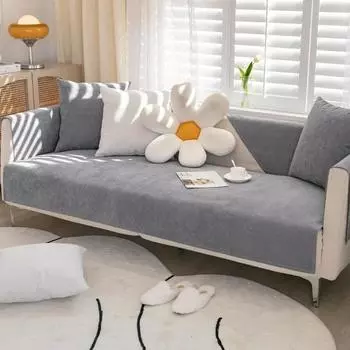 Четыре сезона универсальный водонепроницаемый чехол для дивана коврик для пеленания домашних животных однотонные нескользящие чехлы для дивана подушка для дивана с защитой от царапин от кошек 40x40cm 1pcs
