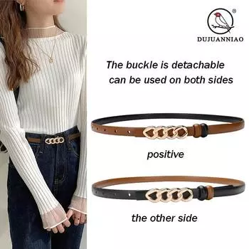 Четыре сезона в наличии для женщин новый двусторонний жареный тесто твист пряжка пояс декоративная юбка брюки джинсы узкая талия с рубашкой винтажный ремень 105cm