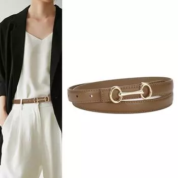 Четыре сезона в наличии новый кожаный ремень женский простой модный универсальный ремень женские джинсы вестерн брюки в паре с брючным ремнем 105cm