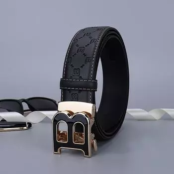 Четыре сезона в наличии новый мужской ремень из сплава с автоматической пряжкой кожаный ремень высокого класса из британской воловьей кожи брюки ремень 110cm