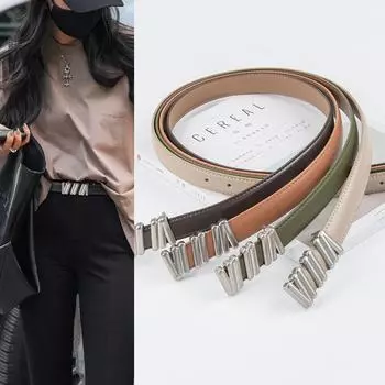 Четыре сезона в наличии новый натуральный кожаный женский ремень кожа в паре с джинсами повседневные брюки женский ремень для брюк модный универсальный ремень 105cm