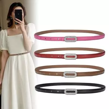 Четыре сезона в наличии новый ремень из натуральной кожи Water Diamond для женщин, женский ремень из натуральной кожи с изысканным декором, универсальный, для платья, джинсы 105cm