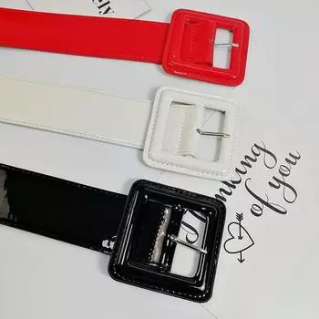 Четыре сезона в наличии новый ремень женский кожаный модный универсальный джинсовый ремень украшение с юбкой, костюмом, свитером талии крышка 104*4.8 красный